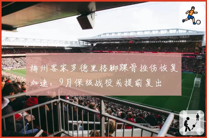梅州客家罗德里格脚踝骨挫伤恢复加速,9月保级战役或提前复出