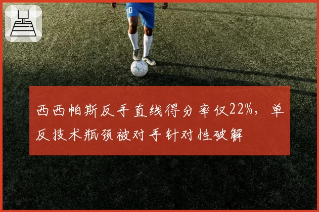 西西帕斯反手直线得分率仅22%，单反技术瓶颈被对手针对性破解