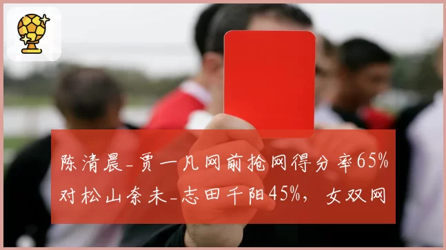 陈清晨_贾一凡网前抢网得分率65%对松山奈未_志田千阳45%，女双网口统治力对比